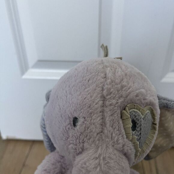 Demdaco Striped Oddball Elephant 13 inch Plush Children's Stuffed Stuffy Lovey - Picture 8 of 10